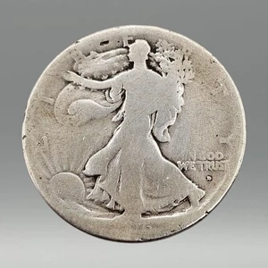 Silbermünze Liberty Walking 1916-D ungradiert Half-Dollar - Bild 1 von 5