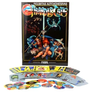 Tarjetas de plata redondeadas de cromo argentino hechas por ultra figos álbum pegatinas de Thundercats - Imagen 1 de 2