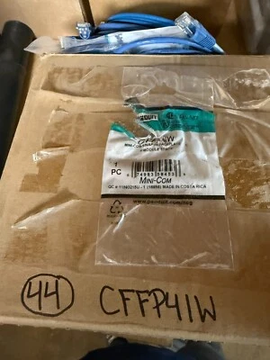 PLACA FRONTAL PANDUIT CFFP4IW, 4 PUERTOS, SNAP-IN Caja de 44 Foto 1 de 3