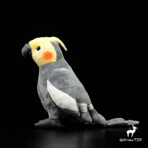 18 cm niedlicher grauer Nymphensittich Plüschtier Stofftier Stofftier Puppe - Bild 1 von 8