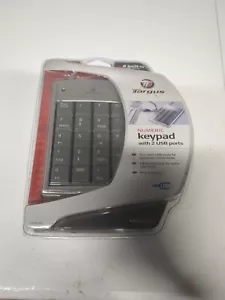 TARGUS Numeric Keypad w/2 USB ports 19 Full Size Keys Data Entry Windows PC NEW. - Picture 1 of 2