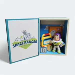 Disney Toy Story BUZZ LIGHTYEAR Book 3.5" Mini Figure Toy POPMART Andy's Room - Picture 1 of 5