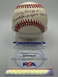 Billy Herman Brooklyn Dodgers Signed Autograph OMLB Baseball PSA DNA *26 - Picture 1 of 2