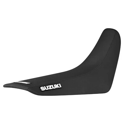 Cubierta de asiento con pinza Suzuki DR 650 2001-2024 todo negro estándar #244 logotipo Foto 1 de 4