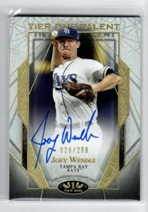 2022 Topps Tier One Talent AUTO #T1TAJW Joey Wendle /299 - Picture 1 of 1