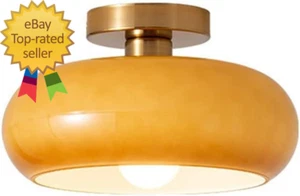 Nordic Vintage Ceiling Light Fixture Denmark Mid Century Modern Nostalgia Semi F - Picture 1 of 7