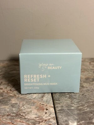 GLOW ON 5th BEAUTY Refresh + Reset Brightening Mud Mask Face Mask NIB + GIFT - Image 1 of 4