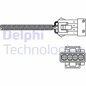 ES20293-12B1 DELPHI Lambda Sensor for CITROËN,FIAT,LANCIA,PEUGEOT - Image 1 of 1