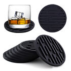 Silicone Mat Heat Resistant Cup Mat Coasters Round Non-slip Table Placemat To^^i