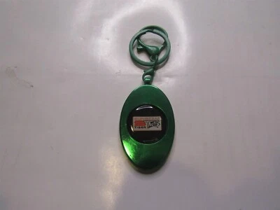 1960's SUNBEAM TIGER VINTAGE LOGO KEYCHAIN KEYRING NEW GREEN CHROME - Image 1 of 2