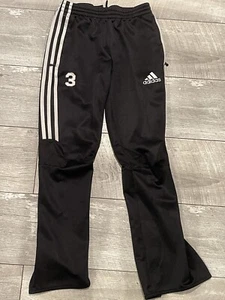 Adidas Clima365 Kids Black Zip Leg Track Pants #3 Youth Large Boys Girls - Picture 1 of 7