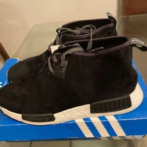 Adidas NMD C1 Nomad Chukka Athletic Shoe's Men's Size 12 Black Suede S79146 - Picture 1 of 3