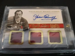 Panini National Treasures Yvan Cournoyer Autograph Jersey Memorabilia Canadiens - Bild 1 von 2