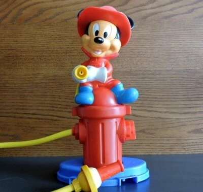 Vintage Walt Disney Mattel Mickey Mouse Fireman Kid's Lawn Sprinkler 1990's - Image 1 of 4