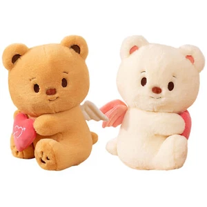 Couple Angel Bear Plush Toys Stuffed Animals Bears Plushie Soft Kids Doll Gifts - Picture 1 of 13