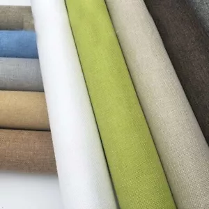 Fai da Te Autoadesivo Lino Tessuto Carta Parati Fodera Craft Arredamento Cucire - Foto 1 di 26