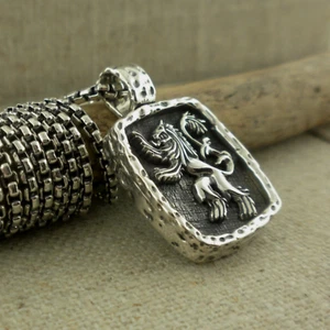 PETRICHOR Sterling Silver Scottish Rampant Pendant Keith Jack chained - Picture 1 of 5