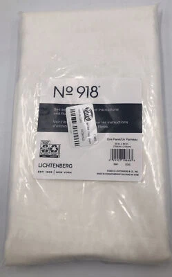 59"x84" Emily Rod Pocket Curtain Panel Egg No. 918 Sheer Beige Off White - Image 1 of 4