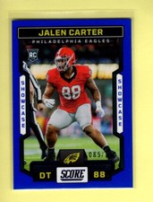 JALEN CARTER 2023 SCORE ROOKIE CARD SHOWCASE 085/100