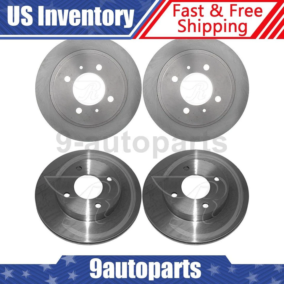 Rotores de freno de disco delanteros traseros para Nissan 200SX 1995 1996 1997 Foto 1 de 4