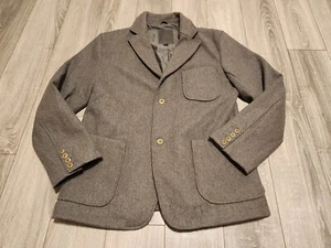 Unionmade X Golden Bear Wool Blend Jacket Coat Blazer Large Gray USA Pockets - Picture 1 of 12