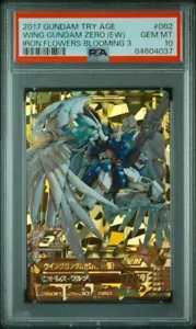 PSA10 TKR3-082 BANDAI TCG SEC Wing Gundam Zero EW version Gundam Try Age From JP - Picture 1 of 2