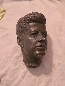 Vintage 1964 John F Kennedy JFK Bust Head Sculpture Statue By Austin Product. - Picture 1 of 20