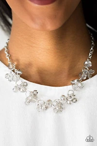 Paparazzi Necklace - Instant Stardom - Silver (Has matching Bracelet, See Desc) - Picture 1 of 8