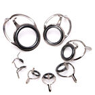 8pcs 6# 30# Stainless Steel Eye Rings Fishing Rod Guides Tips Line Repair Kit