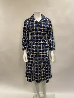 Magnificent Givenchy Nouvelle Boutique 3pc Set Skirt Suit Check Plaid Blue/white - Image 1 of 4