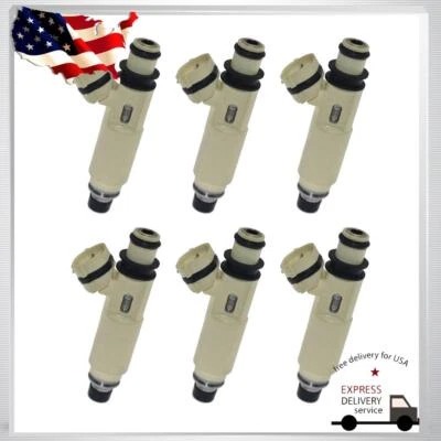 6pcs Fuel Injectors 23250-20040 For Lexus ES300 ES330 RX400H Toyota Highlander - Image 1 of 4