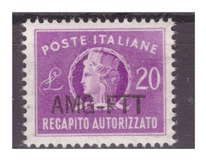 TRIESTE A - 1949 RECAPITO AUTORIZZATO LIRE 20 NUOVO ** - Imagen 1 de 1