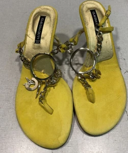 Claudia Ciuti Yellow size 7.5 heel - Picture 1 of 7