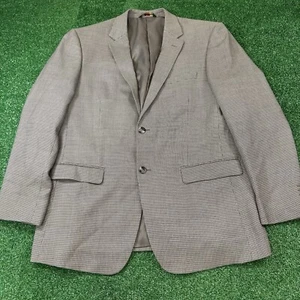 Pronto Moda Blazer Jacket Mens 42R Gray Lana Lux Wool Cashmere Sport Coat Oxford - Picture 1 of 14