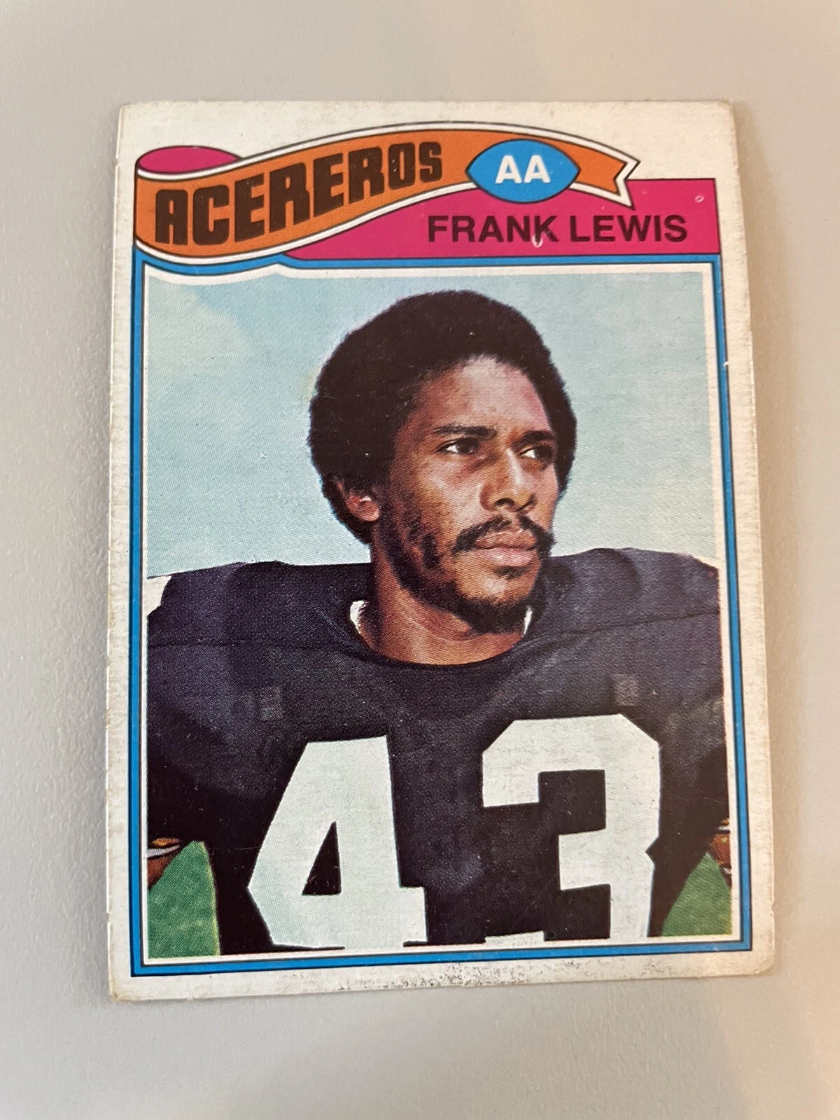 1977 Topps Mexican #319 Frank Lewis Steelers