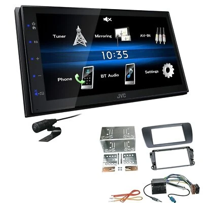 JVC Autoradio Touchscreen Bluetooth USB für Seat Ibiza IV in azabacheschwarz - Bild 1 von 4