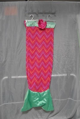 Mermaid Blanket Pink and Green in color size 54" by 28" RN 114623 - Image 1 of 4