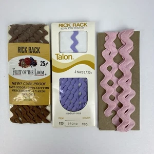 Vintage Rick Rack Fruit of the Loom Talon Brown Purple - Picture 1 of 8
