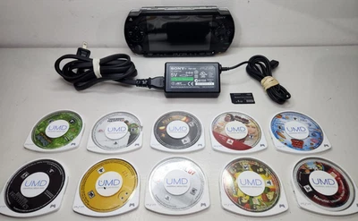 Sony PSP-1001 Console Bundle 8 Games Charger Memory Stick Works Great - Image 1 of 4