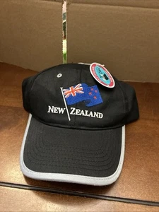 NWTS Prokiwi New Zealand BLACK Adjustable Hat Cap International NEW WITH TAGS - Picture 1 of 7