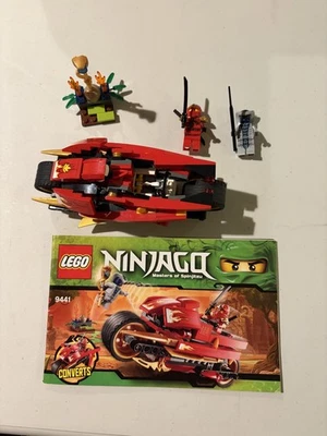 LEGO NINJAGO: Kai's Blade Cycle (9441) 2011 conjunto completo com minifiguras - Imagem 1 de 4
