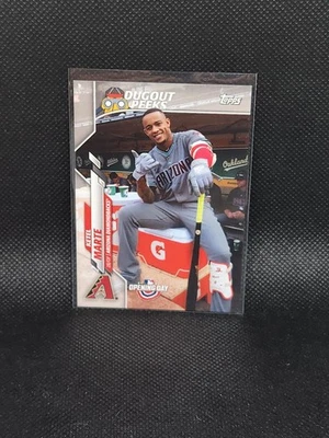 2020 Topps Opening Day DUGOUT PEEKS DP-15 Ketel Marte Short Print (B12) - Image 1 of 2
