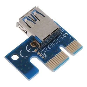 Riser Card USB PCI-E 1X to 16X Graphics Extension Cable Adapter Card - Zdjęcie 1 z 15