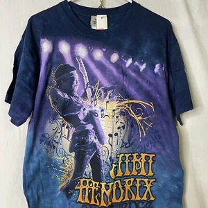 VTG Jimi Hendrix Experience T-shirt Purple Haze Med NEW 2006 Liquid Blue tie dye - Picture 1 of 9