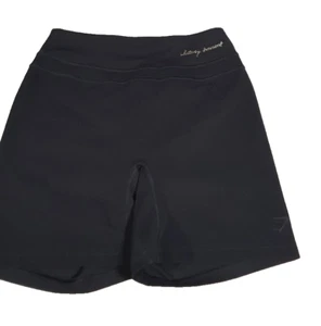 GYM SHARK Whitney Simmons Limited Release black scrunch bum bike shorts - Picture 1 of 6