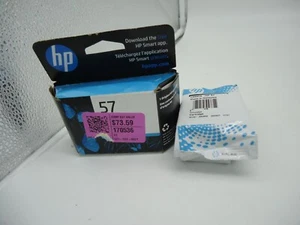 Genuine HP 57 Tri-Color Ink Cartridge  Open Box Ink Sealed Exp 3-2025 (BE) - Picture 1 of 3