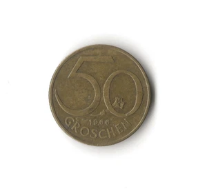 1966 Austria - 50 Groschen - 572 - Aluminum Bronze - 3g - Picture 1 of 2