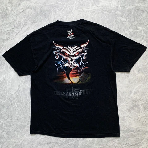 VTG 00s WWE BROCK LESNAR UNLEASHED FURY F5 T-SHIRT 2003 SIZE XL Cover