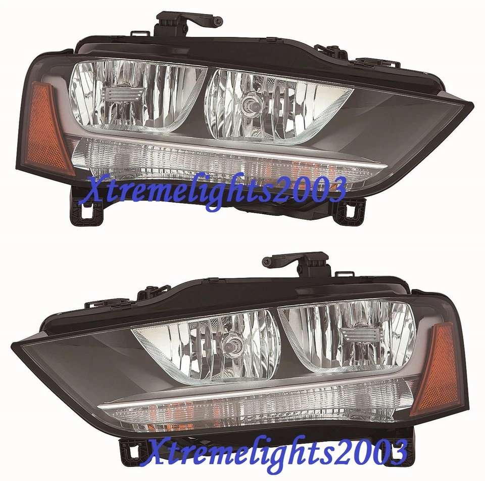 AUDI A4 2012-2016 PAIR LEFT RIGHT HALOGEN HEADLIGHTS HEAD LIGHTS LAMPS Foto 1 de 1
