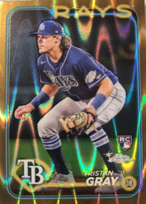 2024 topps chrome triston gray gold raywave /50 - Image 1 of 3